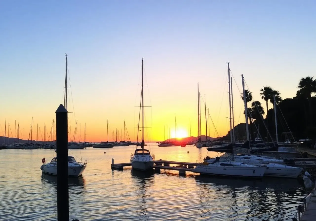 Water sports at Saint-Aygulf marina